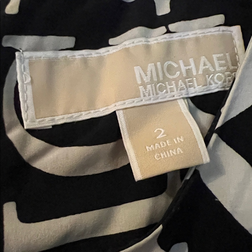 Michael Kors Monochrome Logo Mini Dress - Picture 3 of 3